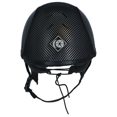 Charles Owen Cap AYR8 PLUS Leather Look Black/Silver 6 Charles Owen Cap AYR8 PLUS Leather Look Black/Silver - Afbeelding 4