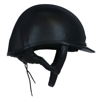 Charles Owen Cap AYR8 PLUS Leather Look Black/Silver 7 Charles Owen Cap AYR8 PLUS Leather Look Black/Silver - Afbeelding 5