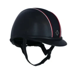 Charles Owen Cap AYR8 PLUS Leatherlook Navy 57cm