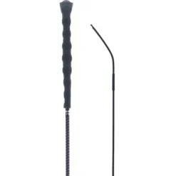 Kieffer Dressuurzweep Rubbergrip Nylon Zwart/Lila