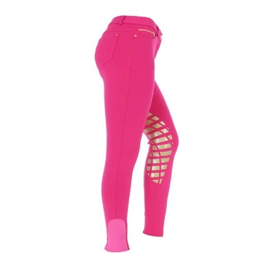 HKM Rijbroek Soft Silicoon Knievlak Roze 46 6 HKM Rijbroek Soft Silicoon Knievlak Roze 46 - Afbeelding 4