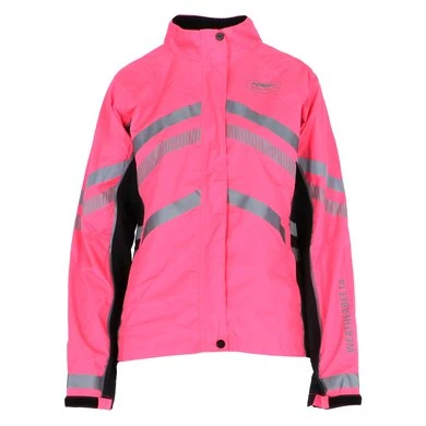 Weatherbeeta Jas Reflective HiVis Lichtgewicht Waterproof Roze 3 Weatherbeeta Jas Reflective HiVis Lichtgewicht Waterproof Roze