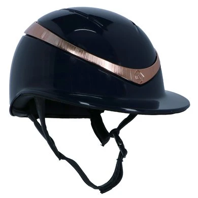 Charles Owen Cap Halo Luxe Navy/Rosegold Gloss 3 Charles Owen Cap Halo Luxe Navy/Rosegold Gloss