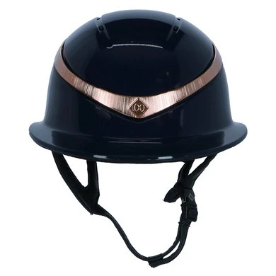 Charles Owen Cap Halo Luxe Navy/Rosegold Gloss 4 Charles Owen Cap Halo Luxe Navy/Rosegold Gloss - Afbeelding 2