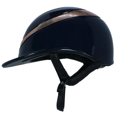 Charles Owen Cap Halo Luxe Navy/Rosegold Gloss 5 Charles Owen Cap Halo Luxe Navy/Rosegold Gloss - Afbeelding 3