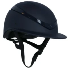 Charles Owen Cap Luna Heavy Peak Navy Mat/Navy Gloss