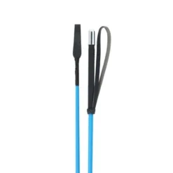 Whip & Go Rijzweep Met Lederen Handvat Koningsblauw 68cm