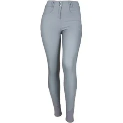 Covalliero Rijbroek Curved Waist Grijs