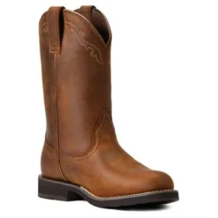 Ariat Westernlaars Delilah Ronde Neus Waterproof Distressed Brown -Aanbiedingen Ruiter Set Winkel ariat s22 wms west 10040272 medial.9b51a4