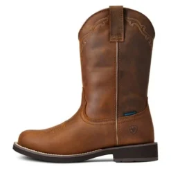 Ariat Westernlaars Delilah Ronde Neus Waterproof Distressed Brown -Aanbiedingen Ruiter Set Winkel ariat s22 wms west 10040272 side.dd19d4