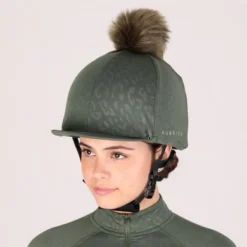 Aubrion Cap Cover Leopard Print Groen One Size -Aanbiedingen Ruiter Set Winkel aubrion 8990 green 11.b0049a