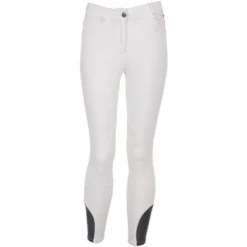 Premiere Rijbroek Iris II Kids Kniestukken Wit 176