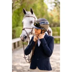 Charles Owen Cap Kylo Sparkly Wide Peak MIPS Navy Gloss/Pewter -Aanbiedingen Ruiter Set Winkel charles nsp 8655.2ebe95