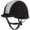 Charles Owen Cap YR8 Sparkly Centre Black/Silver