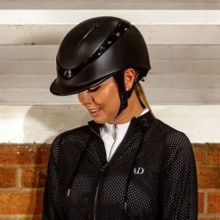 Charles Owen Cap Luna Heavy Peak Zwart Mat/Zwart Gloss -Aanbiedingen Ruiter Set Winkel charles owen luna black ellen.6c7068