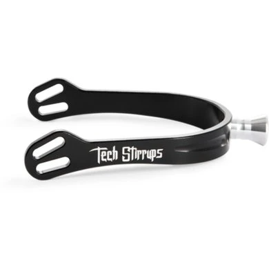 Tech Stirrups Sporen Verona Flat Tips Zwart 3 Tech Stirrups Sporen Verona Flat Tips Zwart