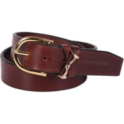 Harry's Horse Riem Bit Leder Bruin/Goud