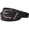 Harry's Horse Riem Bit Leder Zwart/Rosegoud -Aanbiedingen Ruiter Set Winkel harrys horse 21 04 26009012 zwart rosegold.d1fee4