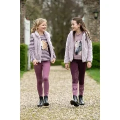 HKM Rijbroek Alva Silicone Full Seat Donkerpaars