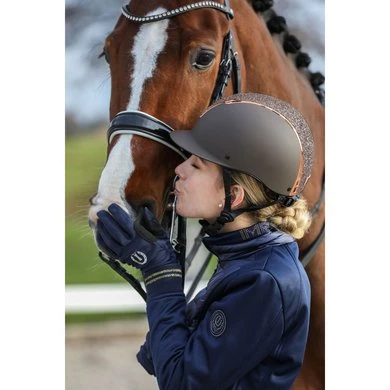 Imperial Riding Cap Olania Bruin/Roségoud 4 Imperial Riding Cap Olania Bruin/Roségoud - Afbeelding 2