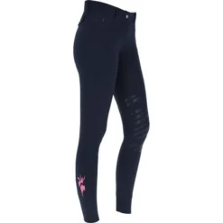 Covalliero Rijbroek Janne X PinkRibbon Dark Navy