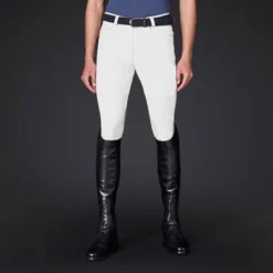 Mountain Horse Rijbroek Robin Knee Grip Heren Wit