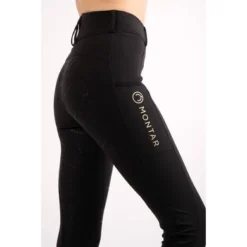 Montar Rijlegging Makayla Pull On Gold Logo Full Grip Zwart -Aanbiedingen Ruiter Set Winkel mon montar 22132 43 3.8a3624