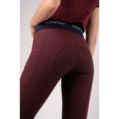 Montar Rijbroek Kehlani Full Grip Plum