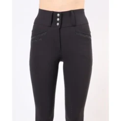 Montar Rijbroek Kirstin Extra Highwaist Swarowski Tape Full Grip Zwart -Aanbiedingen Ruiter Set Winkel montar 23214 43 4.117442
