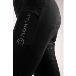 Montar Rijlegging Valeria Full Grip Denim Zwart -Aanbiedingen Ruiter Set Winkel montar montar 22122 03 valeria logo tape wide4.c30c8c