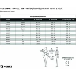Horka Flexplus Bodyprotector Junior Oranje -Aanbiedingen Ruiter Set Winkel mt size chart 196100 196150 2.752779 4