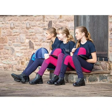 Wessex Jodhpurs Broek Two Tone Navy/Roze 4 Wessex Jodhpurs Broek Two Tone Navy/Roze - Afbeelding 2