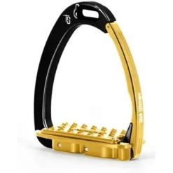 Tech Stirrups Stijgbeugels Venice Sloped Zwart/Goud Pony