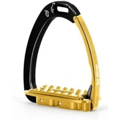 Tech Stirrups Stijgbeugels Venice Sloped EVO Zw/Goud Adult