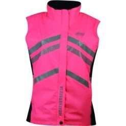 Weatherbeeta Bodywarmer Reflective HiVis Lichtgewicht Waterproof Roze