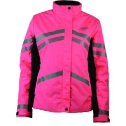 Weatherbeeta Jas Reflective HiVis Gewatteerd Waterproof Voor Kinderen Roze